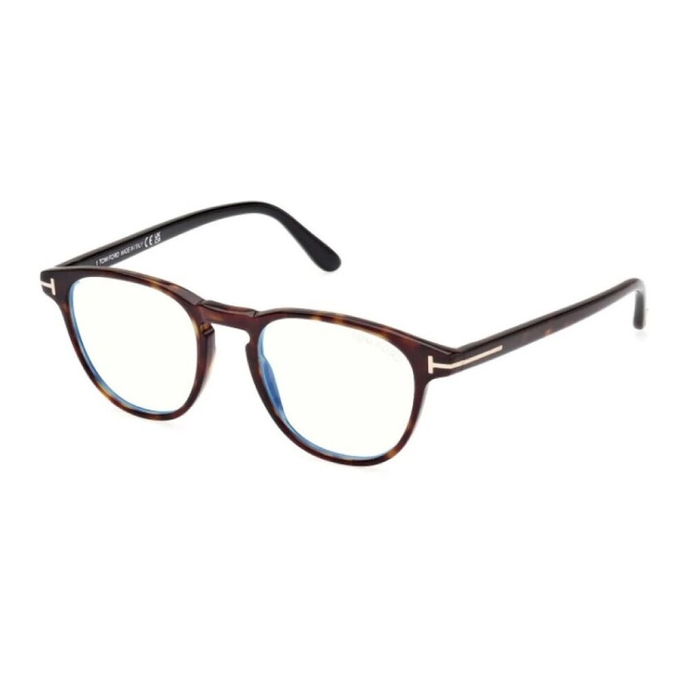 NEW TOM FORD EYEGLASSES HAVANA MEN SQUARE EYEWEAR